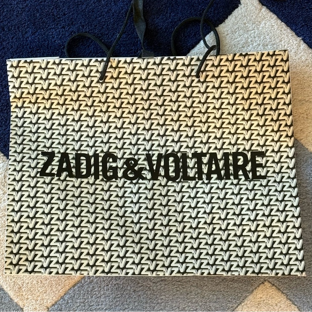 Zadig & Voltaire Paris Boutique Large Motif Shopping Bag